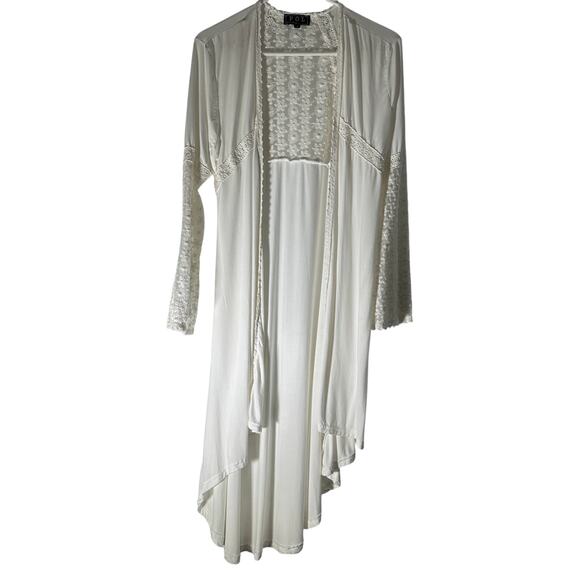 POL Sweaters - POL Boho Duster Cardigan – White – Size S